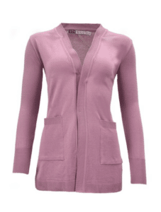 Vest open old pink Bon tricot