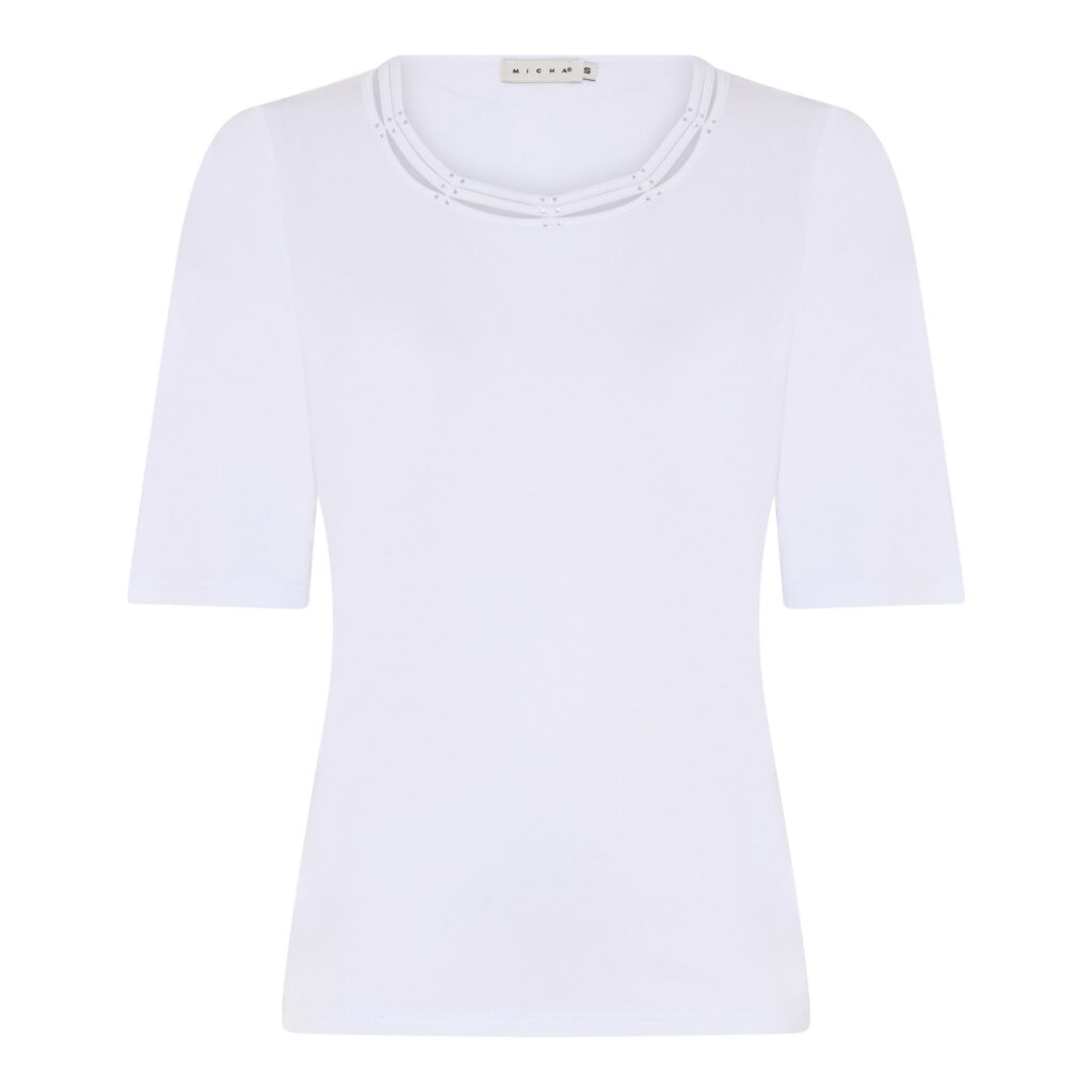 Shirt uni Micha viscose KM