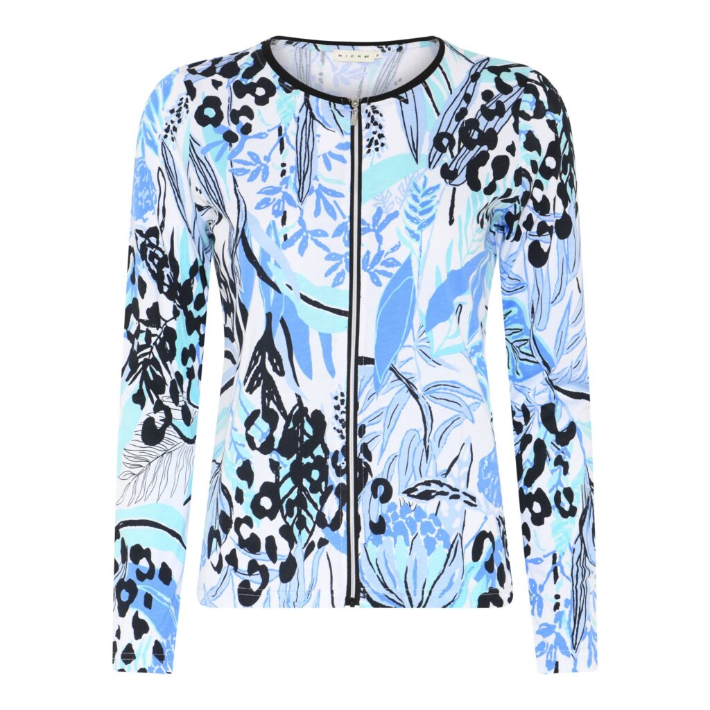 Vest bw aqua patroon Micha