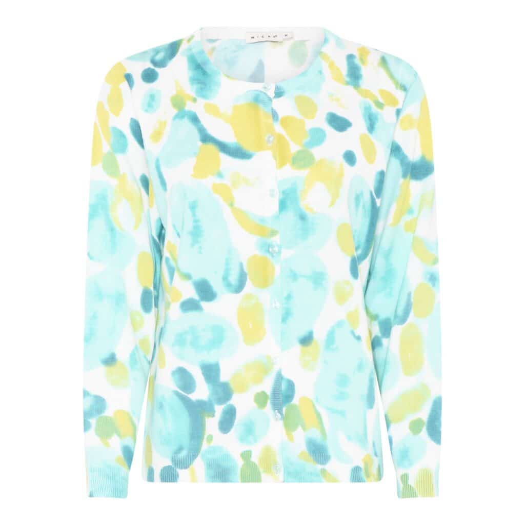 Vest waterkleur print Micha