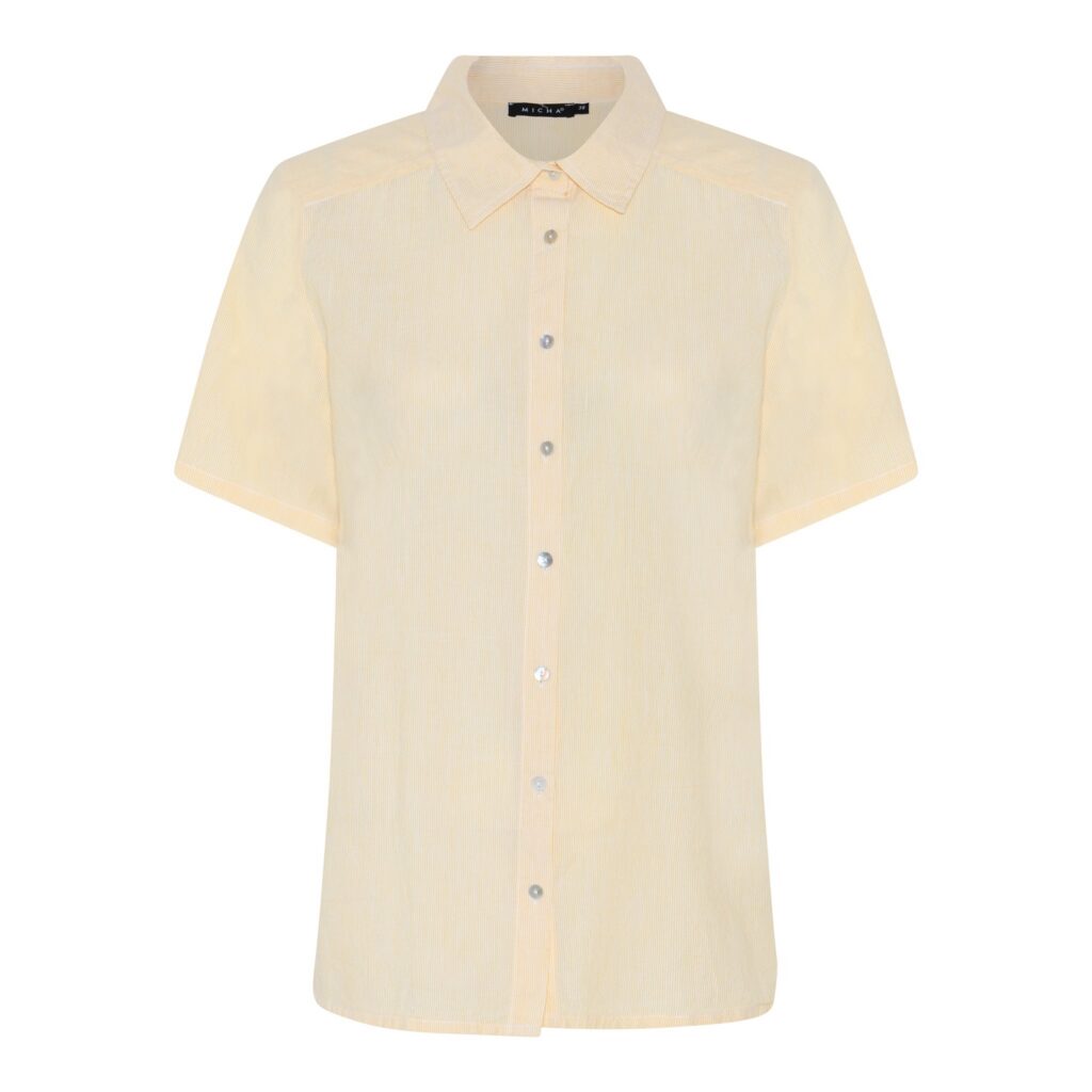 Blouse uni streepje cot Micha