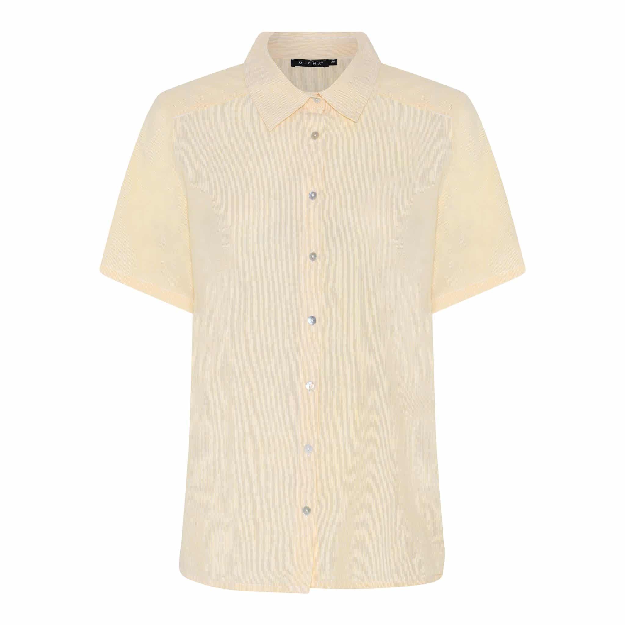 Blouse uni streepje cot Micha