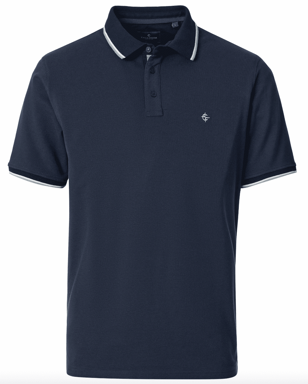 Heren Polo uni cot CasaModa KM