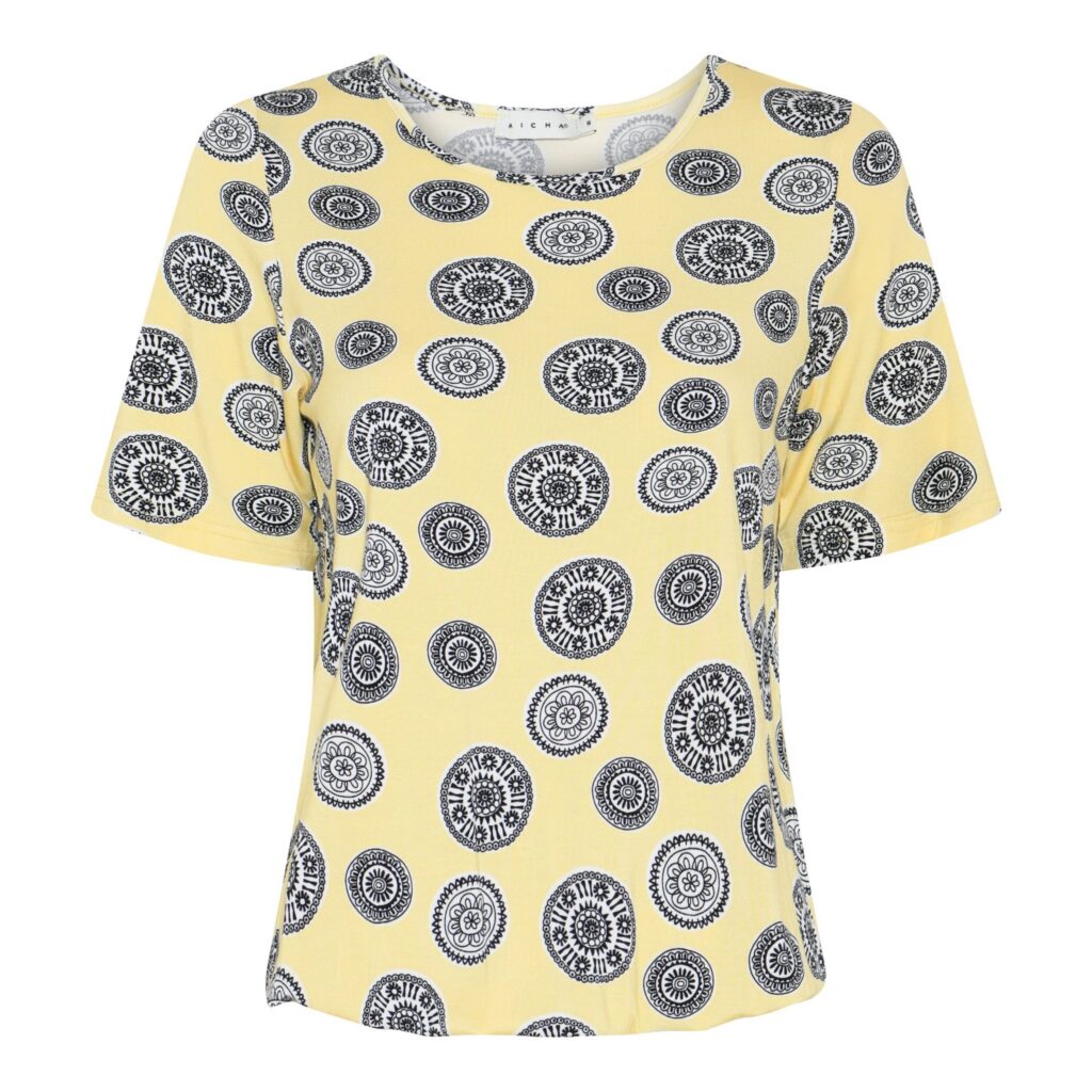 Shirt gele cirkels Micha visc