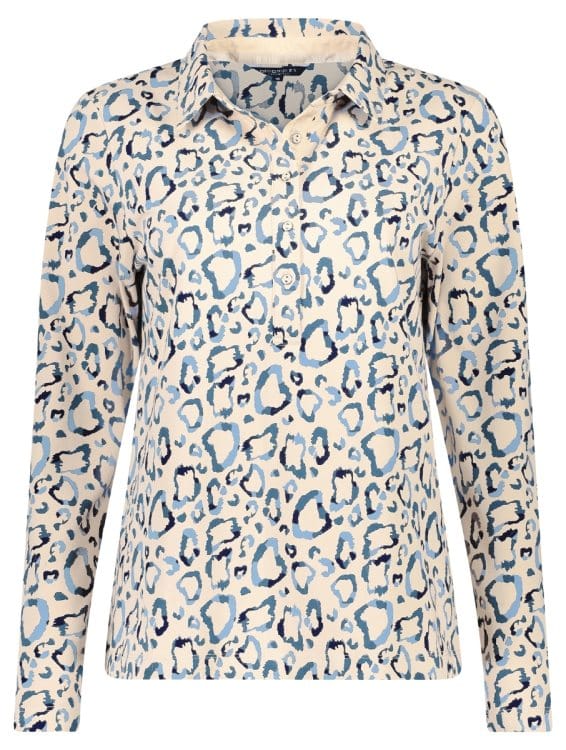 Polo print Bloomings katoen
