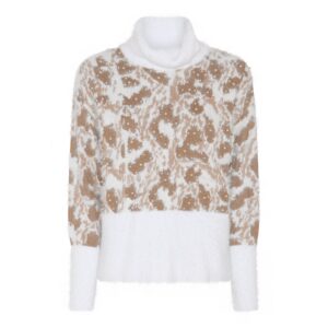 Trui Leopard col (harig) Micha