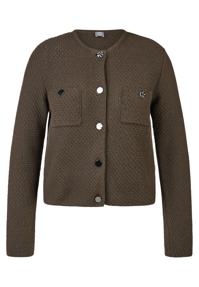 Vest brei + knoop Mokka Rabe