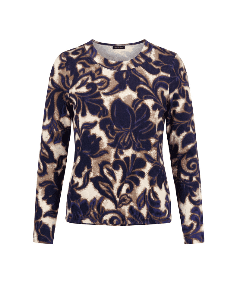 Shirt iris print R Sarto