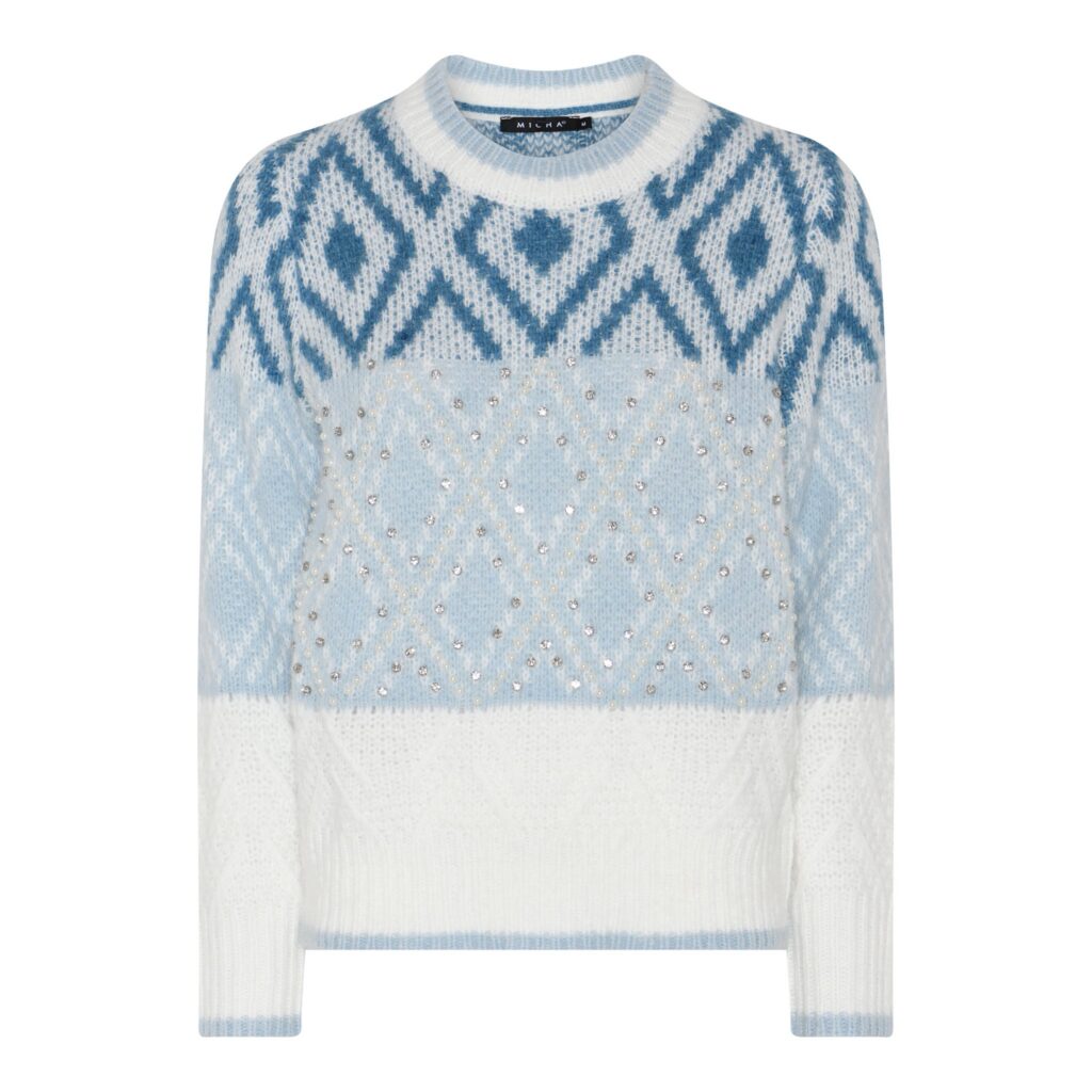 Trui Jacquard BL (harig) Micha
